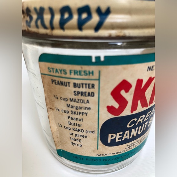 Vintage 1950’s Set of Three Skippy Peanut Butter Ball Jars - Picture 6 of 14
